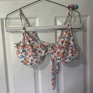 Floral print bathing suit